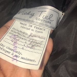 Black Ruffle Prom Dress